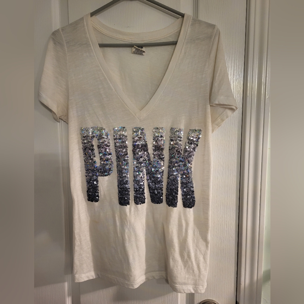 PINK sequin top